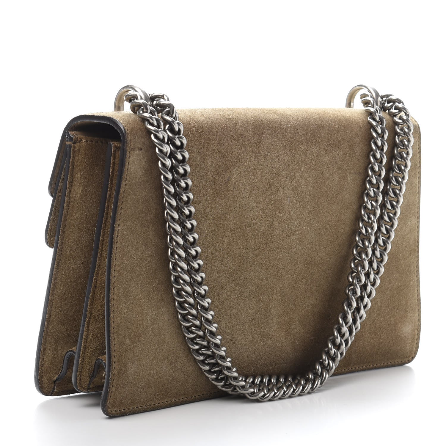 Gucci Suede Small Dionysus Shoulder Bag Taupe 2 of 14