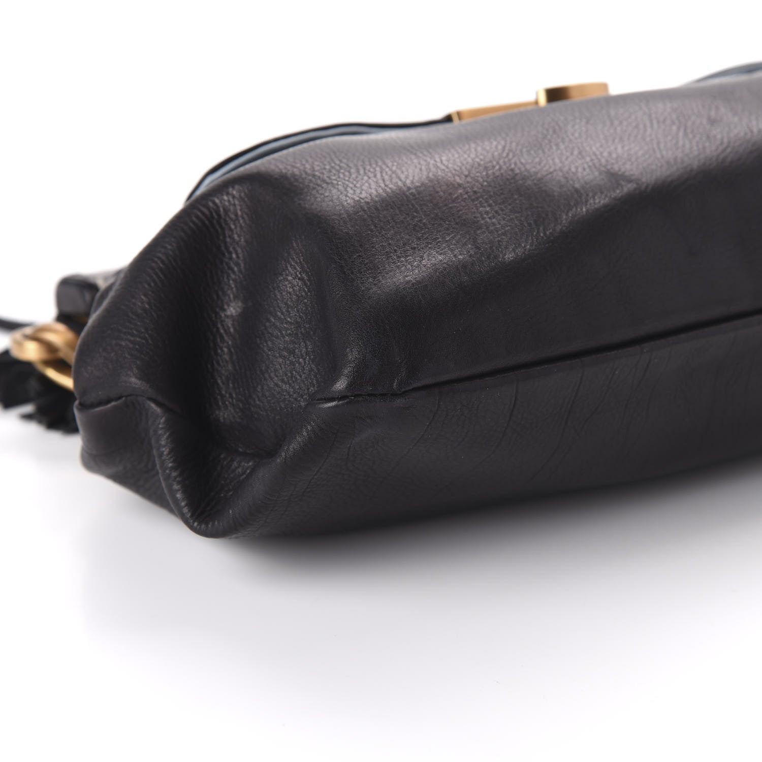 Prada Goatskin Frame Bag Black 6 of 9
