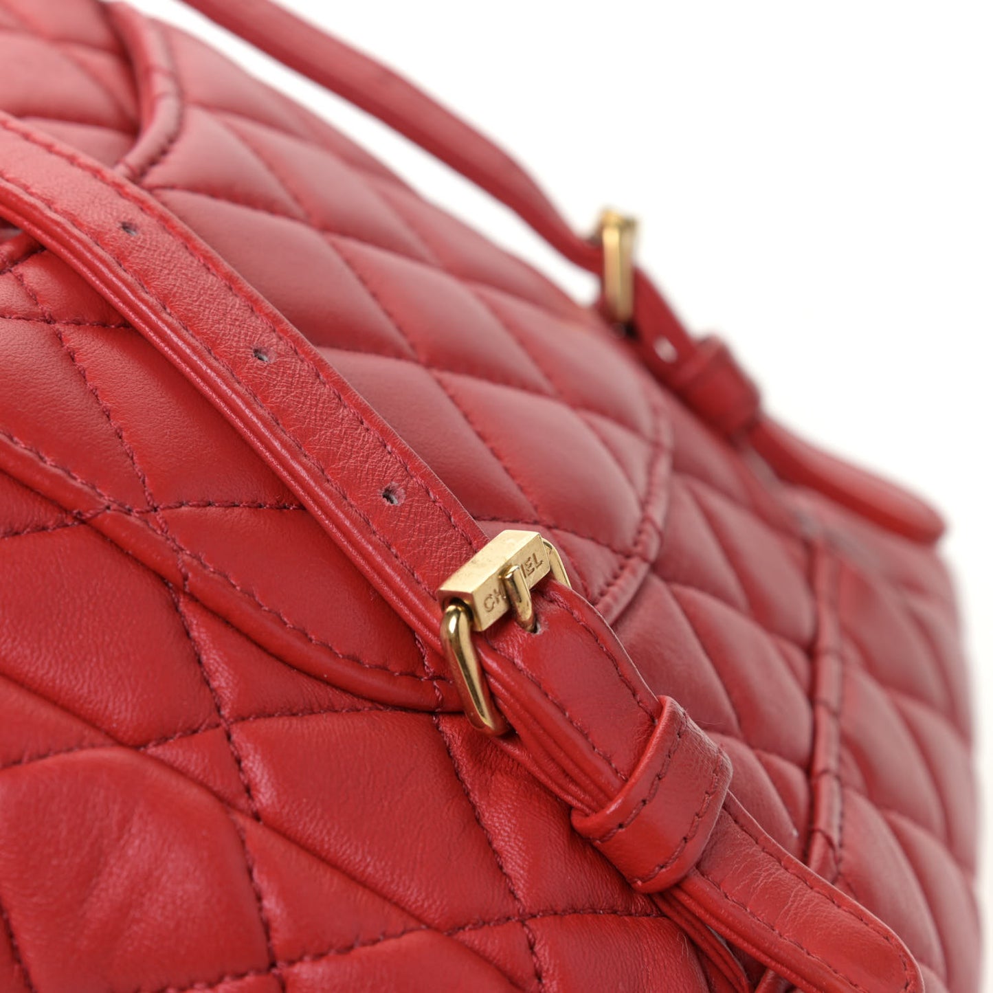 Lambskin Quilted Mini Urban Spirit Backpack Red