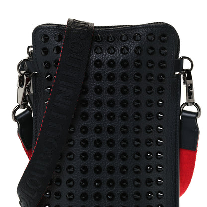 Christian Louboutin Empire Calfskin Spikes Loubilab Clutch Black 7 of 9
