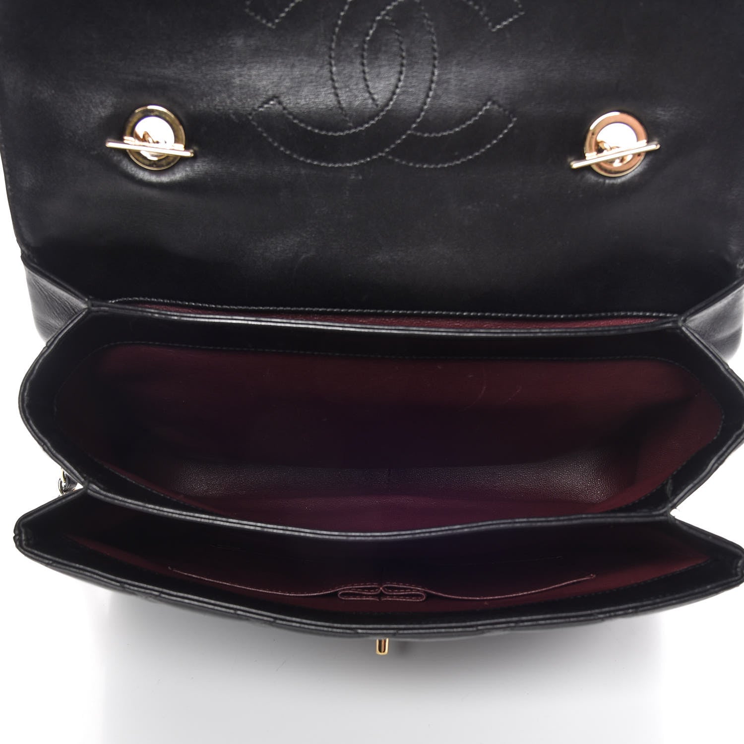 Chanel Lambskin Quilted Large Trendy CC Dual Handle Flap Bag Black 8 of 15