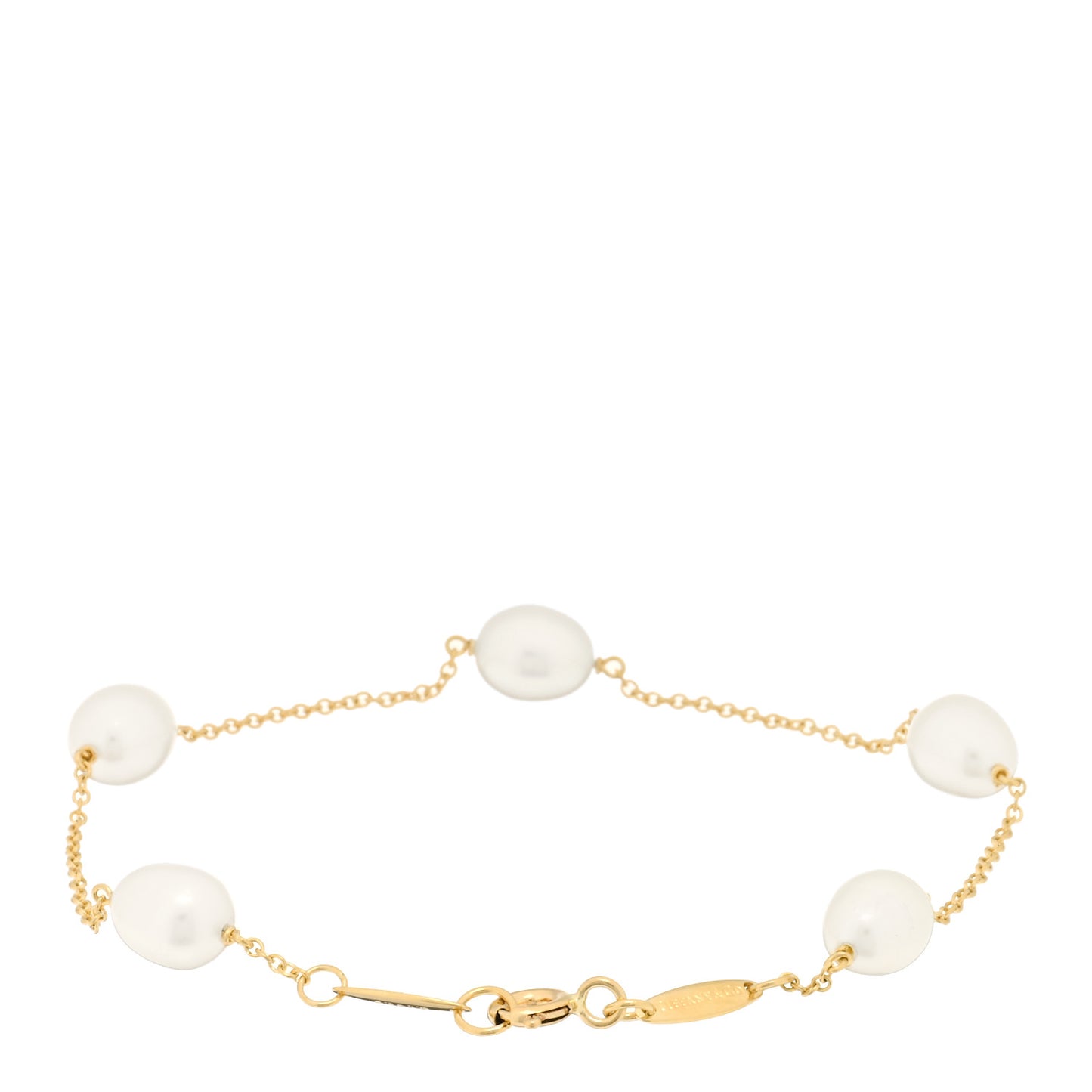 18K Yellow Gold Pearl 6-6.5mm Elsa Peretti Pearls By The Yard Bracelet