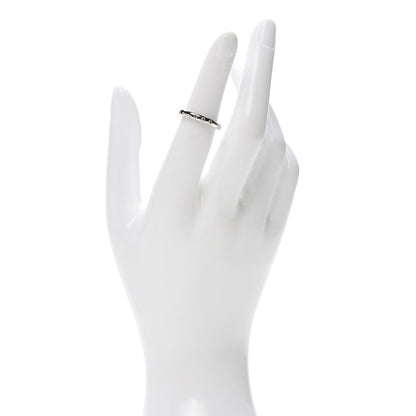 Tiffany Platinum 3 Diamond Elsa Peretti Band Ring 50 5.5 2 of 4
