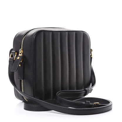 Saint Laurent Lambskin Matelasse Monogram Vicky Camera Bag Black 3 of 10