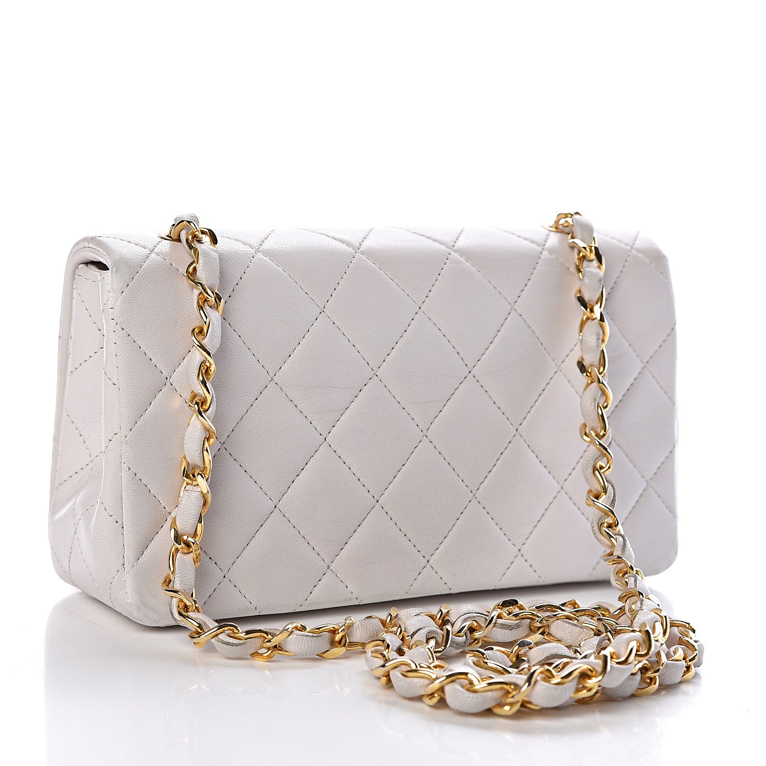 Chanel Lambskin Quilted Mini Flap White 4 of 14
