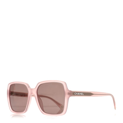 Chanel Acetate Square Sunglasses 5505 Light Pink 1 of 7