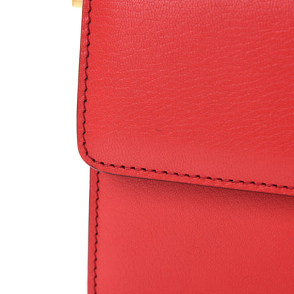 Tom Ford Shiny Goatskin T Clasp Shoulder Bag Red 10 of 12