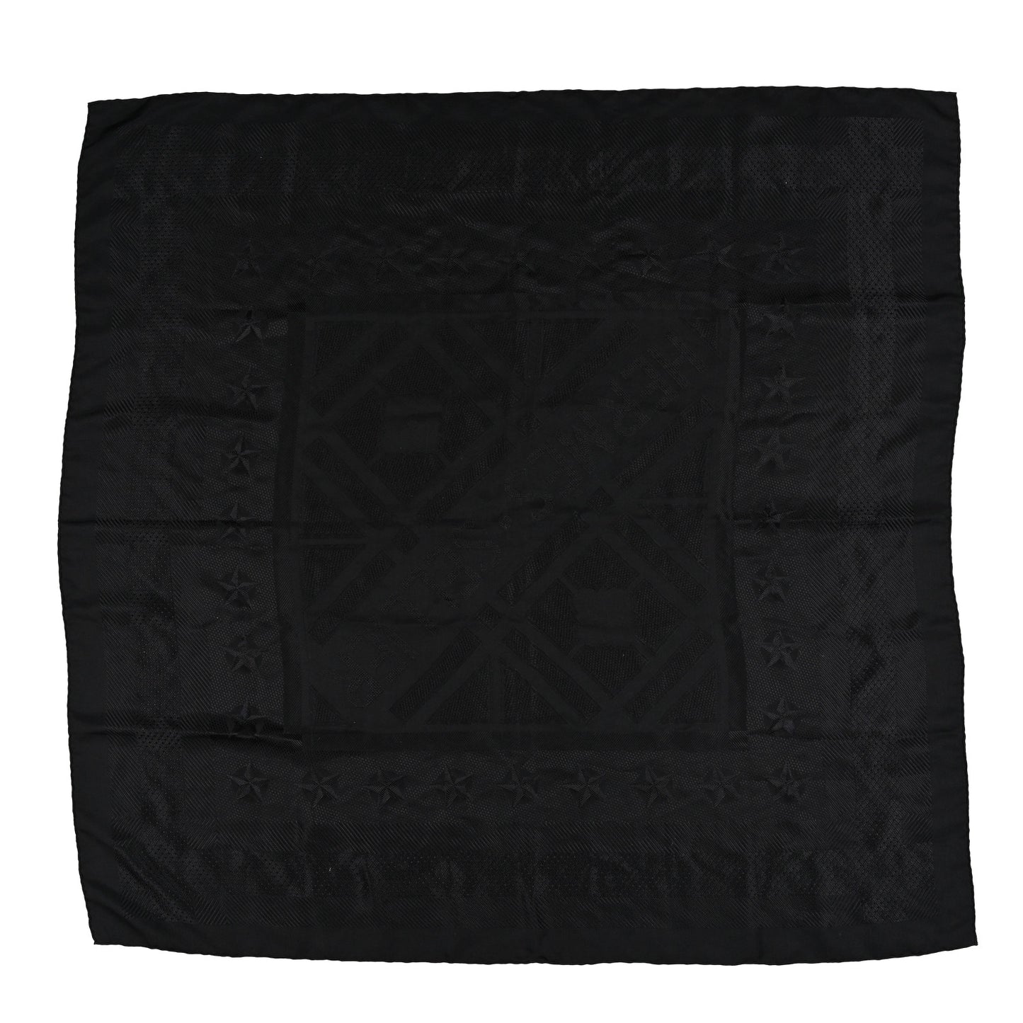 Silk Sellier Scarf 90 Black