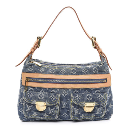 Louis Vuitton Monogram Denim Baggy PM Blue 1 of 11
