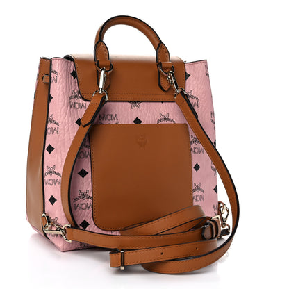 MCM Visetos Small Essential Backpack Soft Pink 2 of 12