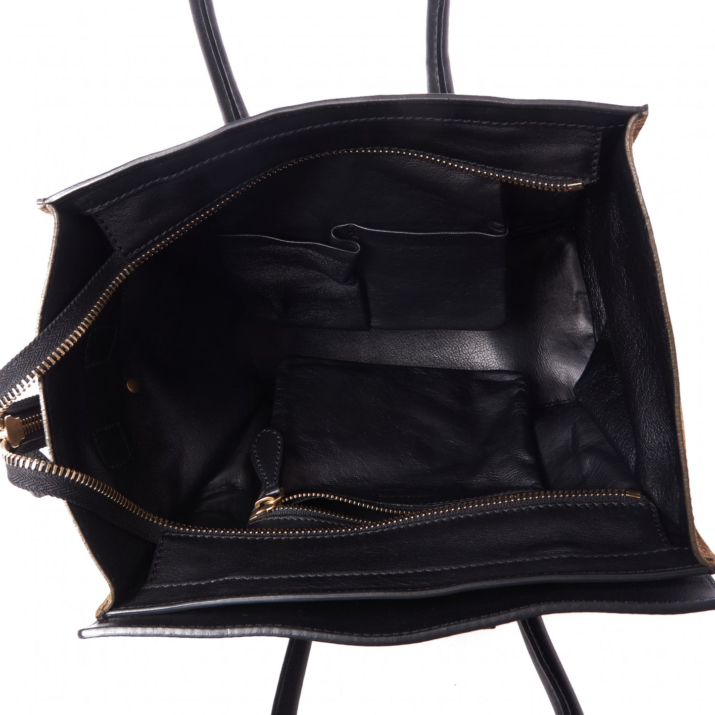 Smooth Calfskin Suede Micro Luggage Olive