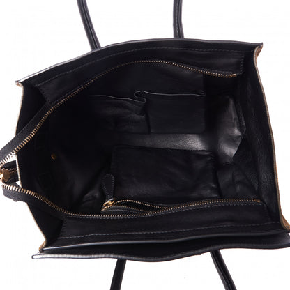 Celine Smooth Calfskin Suede Micro Luggage Olive 7 of 8