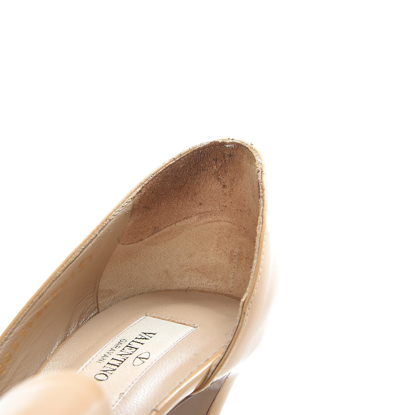 Patent Couture Bow Peep Toe d'Orsay 15/110mm Pumps 37 Beige