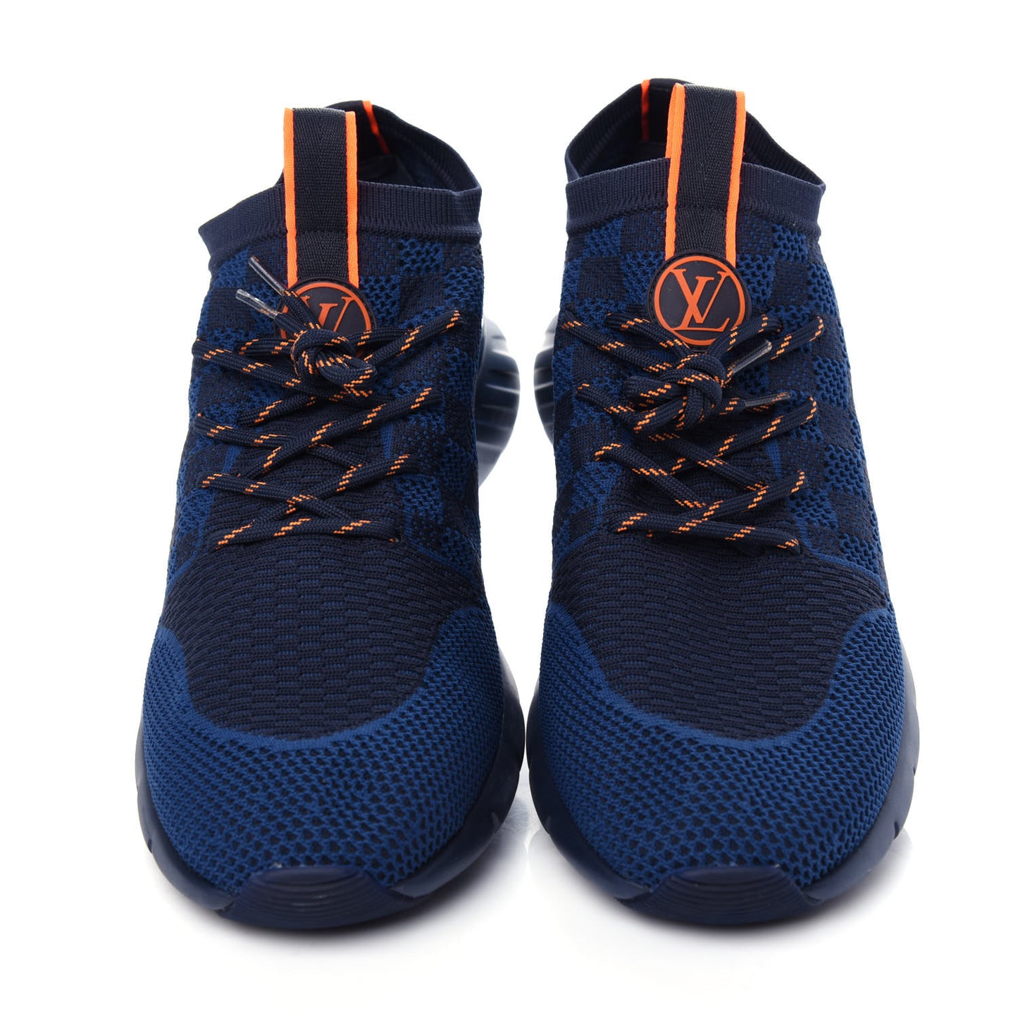 Knit Damier Mens Fastlane Sneakers 9.5 Cobalt
