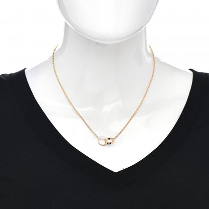 Cartier 18K Pink Gold Interlocking LOVE Necklace 2 of 5