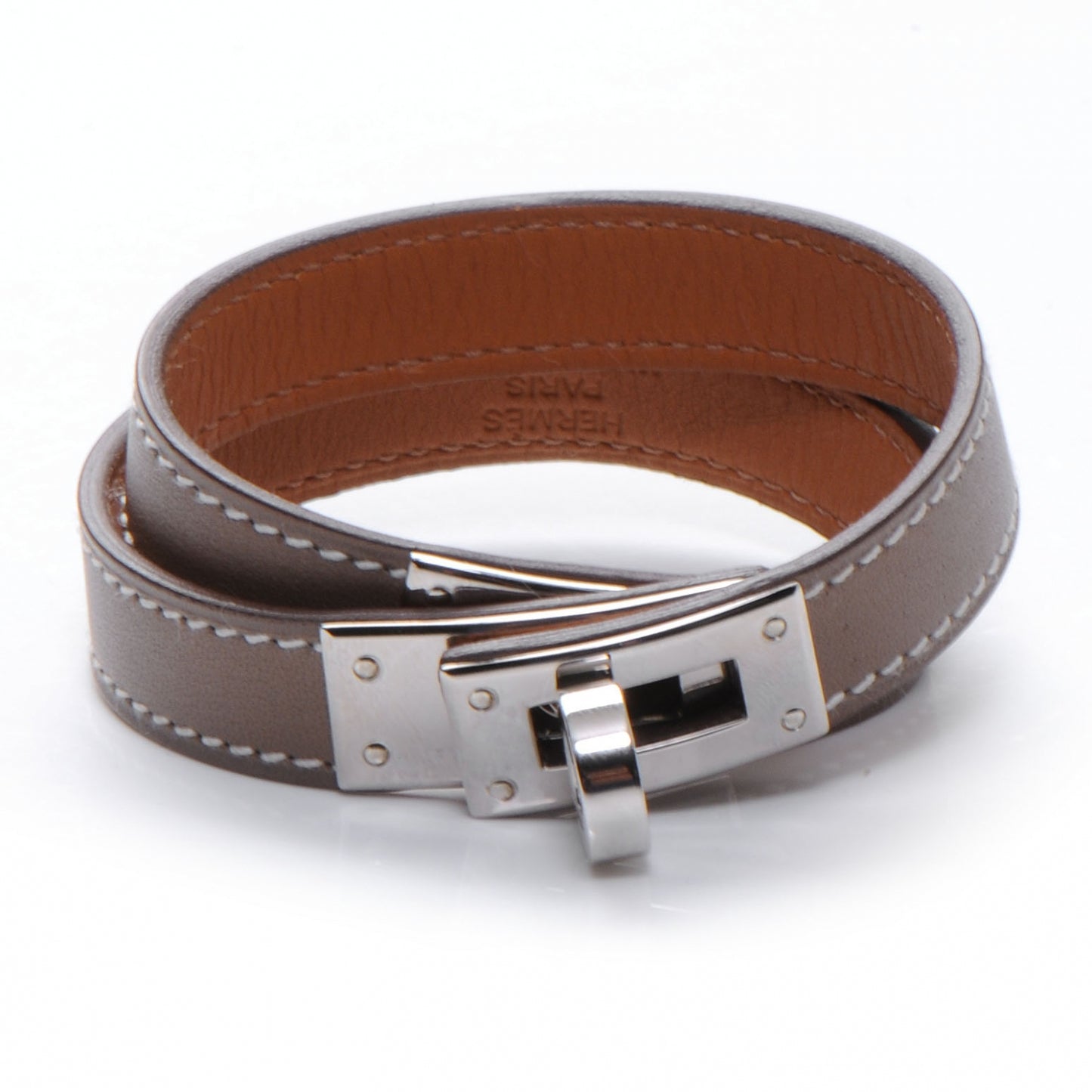 Chamonix Kelly Double Tour Bracelet Small Etoupe