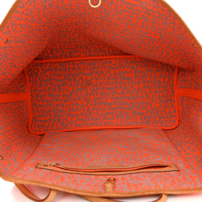 Louis Vuitton Monogram Graffiti Neverfull GM Orange 5 of 13