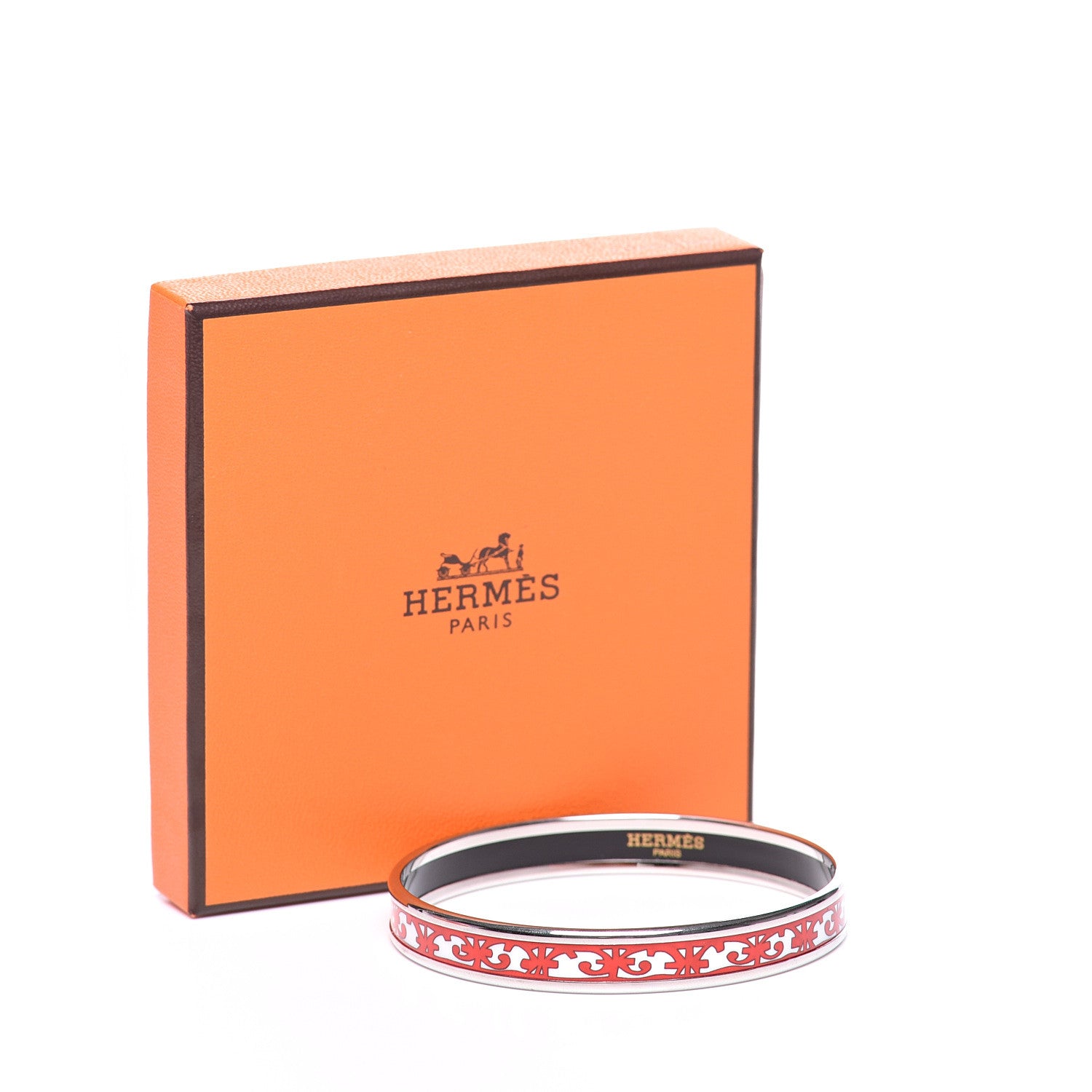 Hermes Enamel Printed Narrow Balcons Du Guadalquivir Bracelet 65 6 of 6