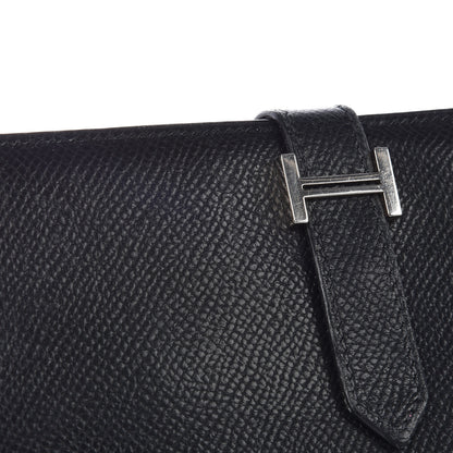 Hermes Epsom Bearn Gusset Wallet Black 9 of 13