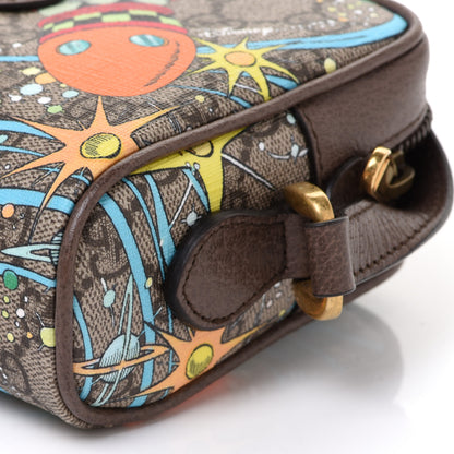 Gucci X DISNEY GG Supreme Monogram Donald Duck Interlocking G Shoulder Bag Beige Multicolor New Acero 9 of 10