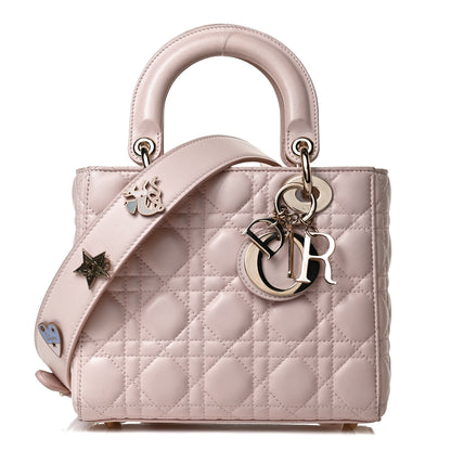 Christian Dior Lambskin Cannage Small Lucky Badges My Lady Dior Pink 1 of 18