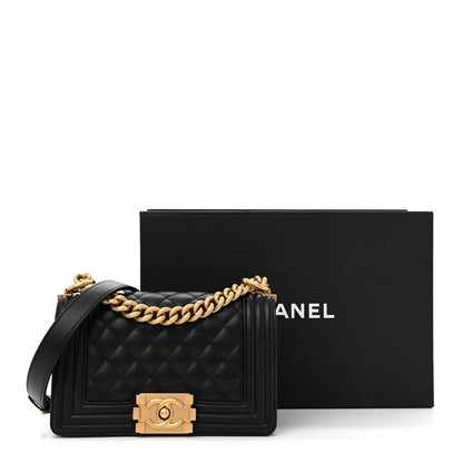 Chanel Caviar Quilted Small Boy Flap Black 10 of 11