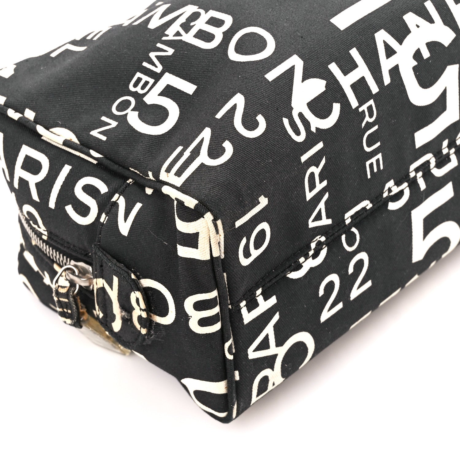 Chanel Canvas 31 Rue Cambon Cosmetic Pouch Black 9 of 10