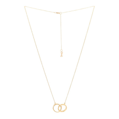 Tiffany 18K Yellow Gold Interlocking Atlas Open Pendant Necklace 3 of 7