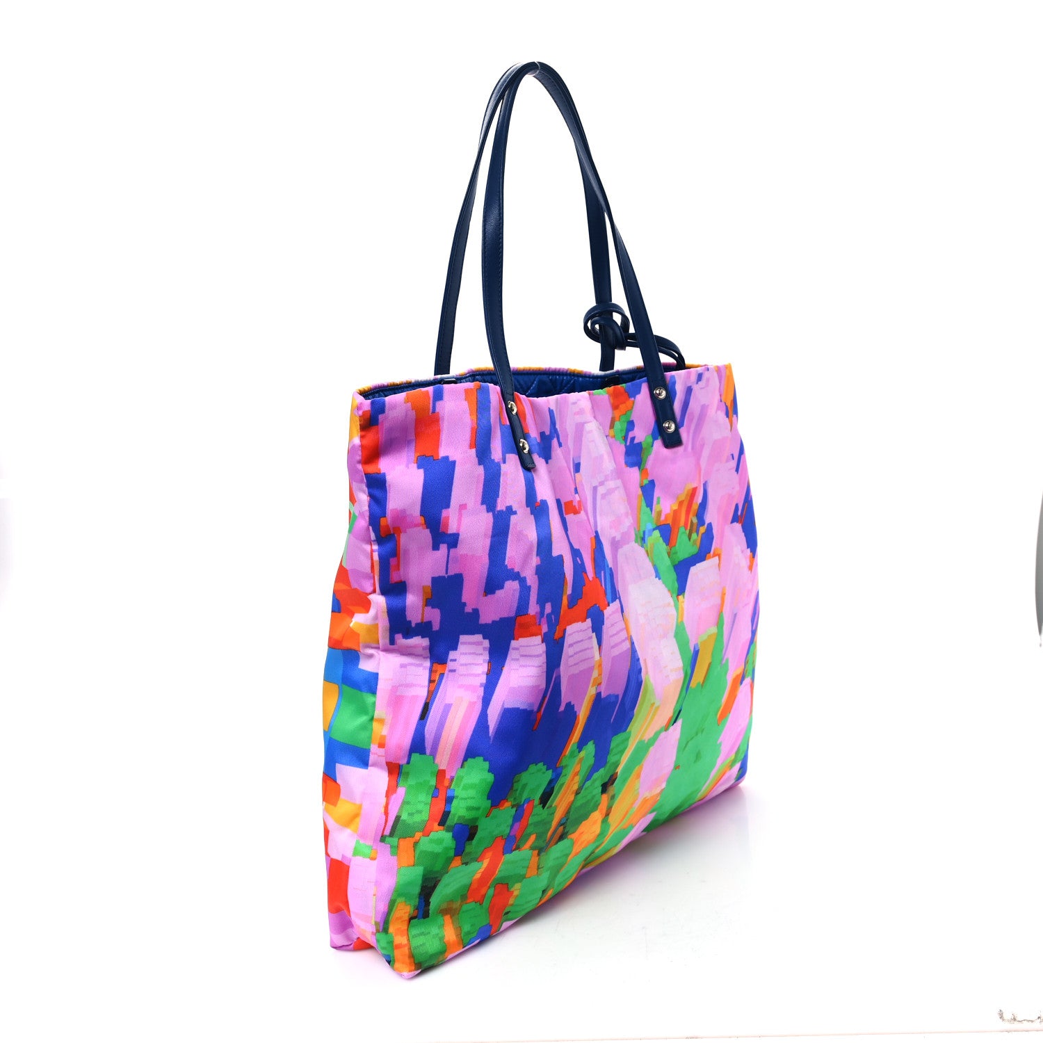 Chanel Nylon Printed CC Tote Multicolor 4 of 11