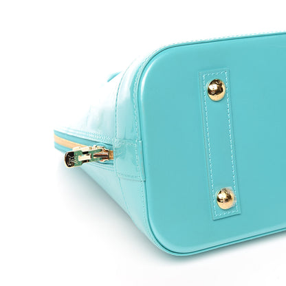 Louis Vuitton Vernis Alma PM Blue Lagon 7 of 8