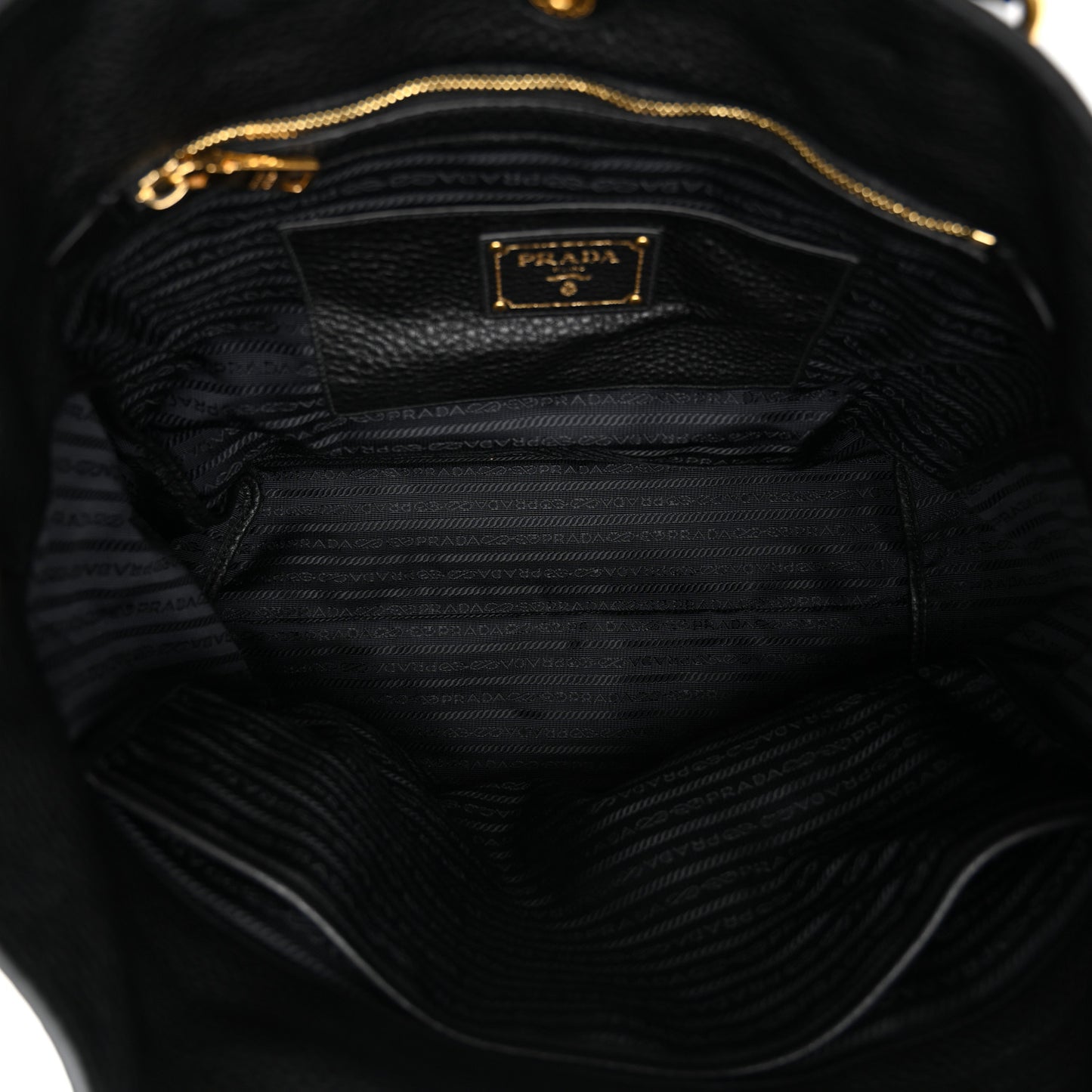 Vitello Daino Shopping Tote Black