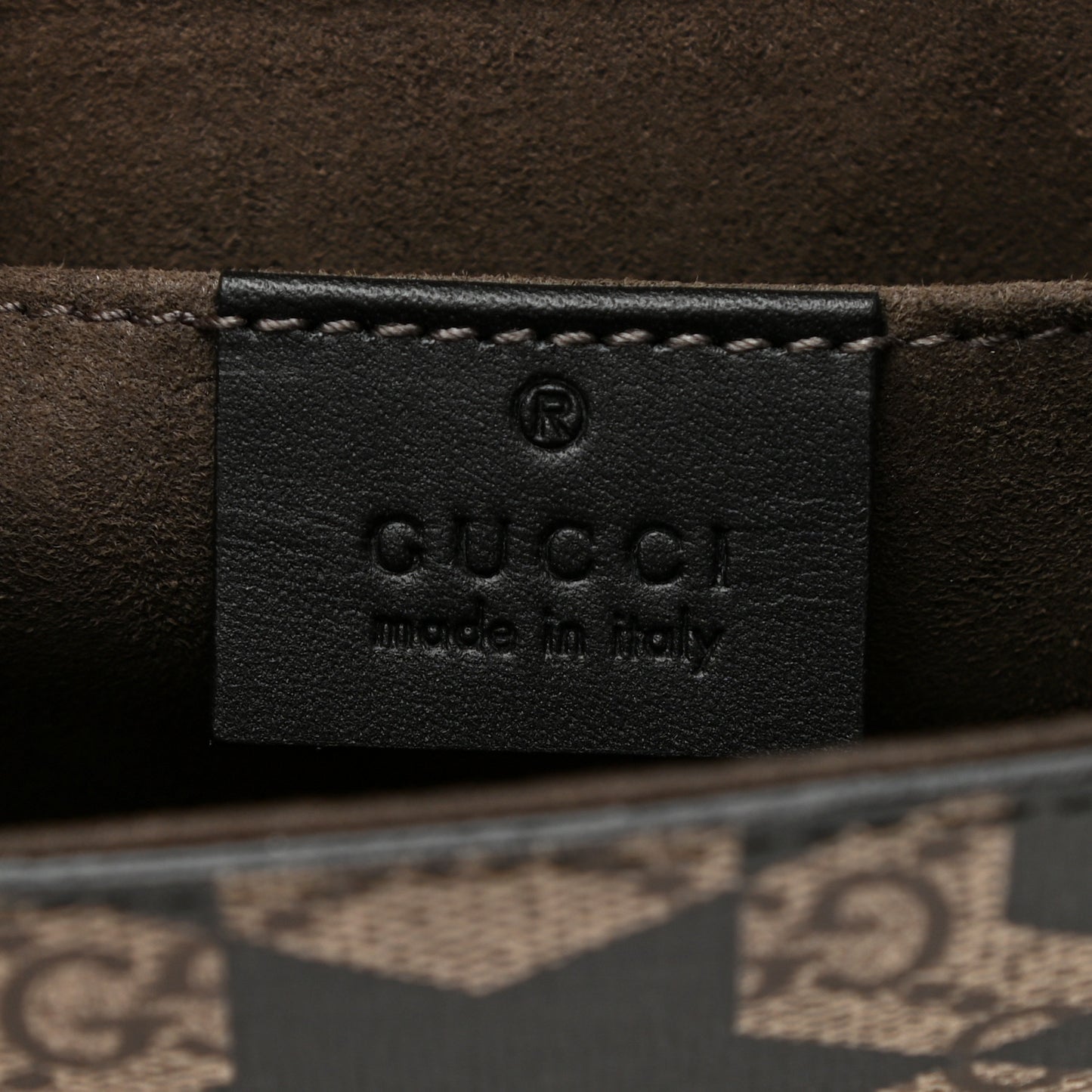 GG Supreme Monogram Caleido Print Clutch Black