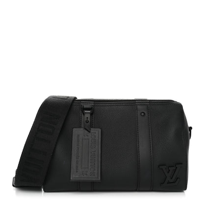 Louis Vuitton Grained Calfskin Aerogram City Keepall Black 1 of 10