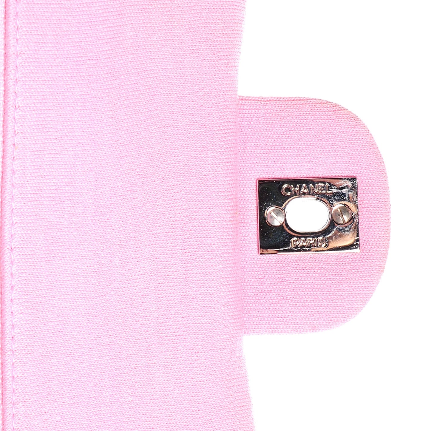 Jersey Quilted Medium Double Flap Pink