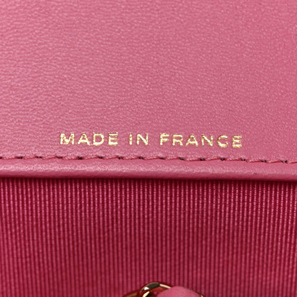 Chanel Lambskin Quilted Glasses Case with Chain Pink 7 of 9