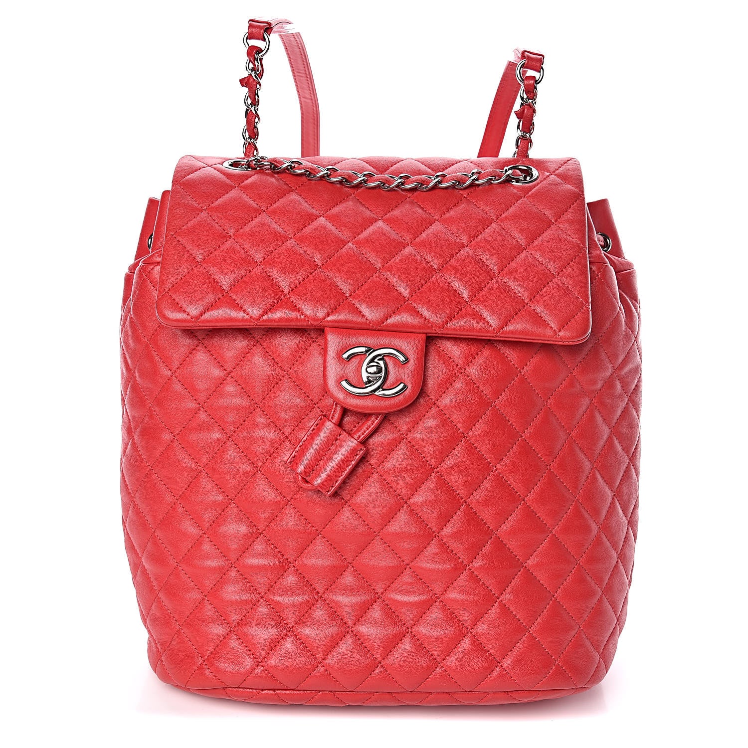 Chanel Lambskin Quilted Large Urban Spirit Backpack Red 1 of 10