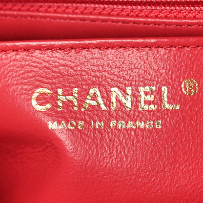 Chanel Caviar Quilted Mini Rectangular Flap Dark Pink 6 of 10