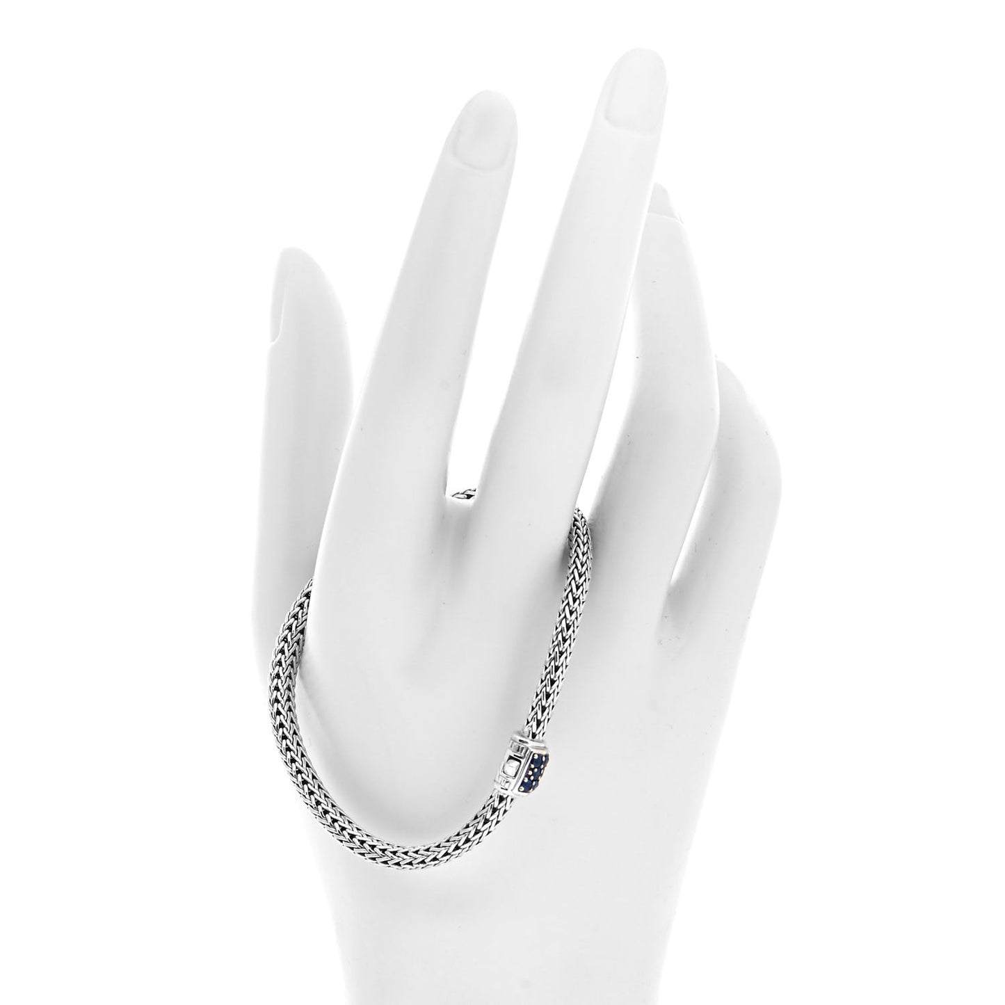 Sterling Silver Blue Sapphire 5mm Classic Chain Bracelet