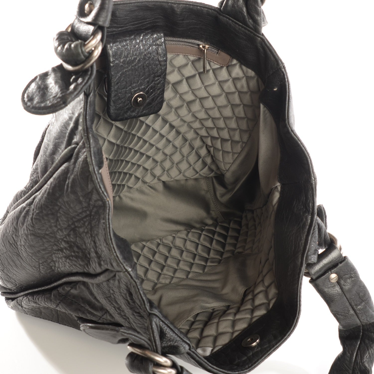 Chanel Distressed Lambskin Le Marais Tote Black 13 of 14