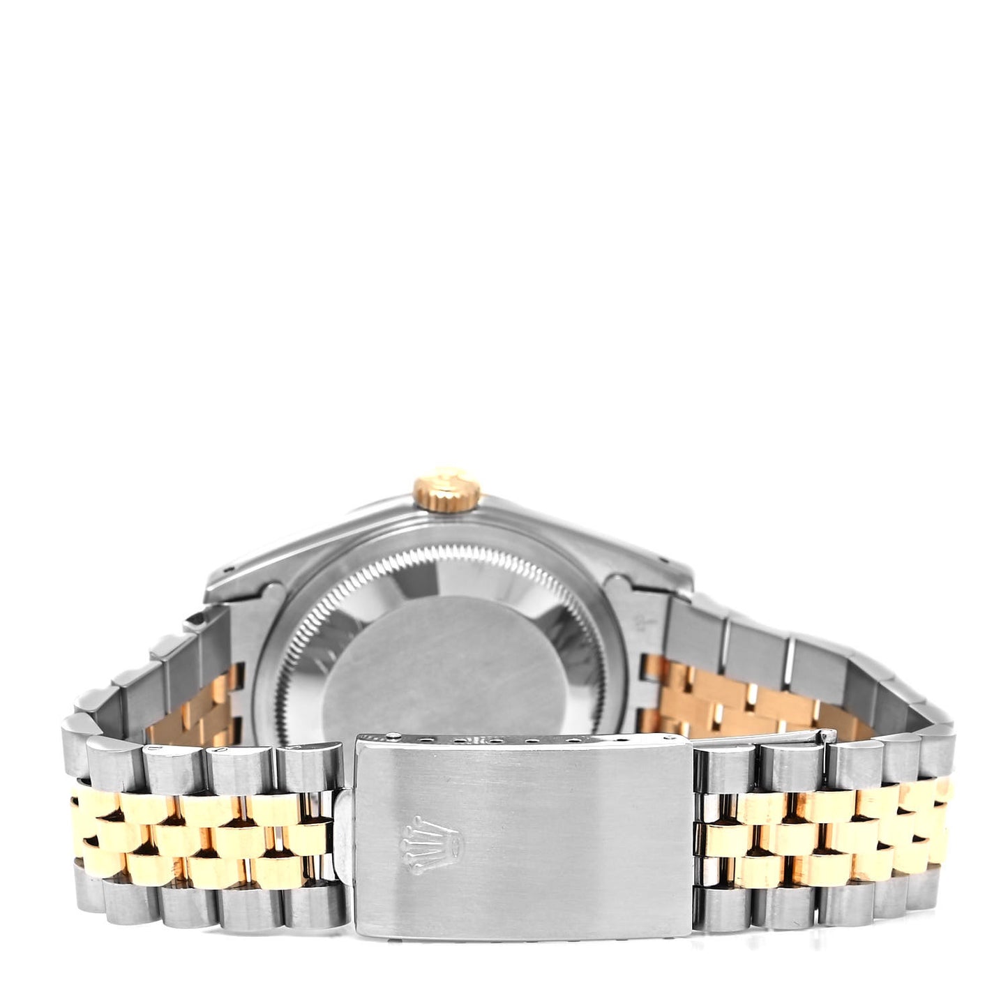 Stainless Steel 18K Yellow Gold 36mm Oyster Perpetual Datejust Watch Blue 16233