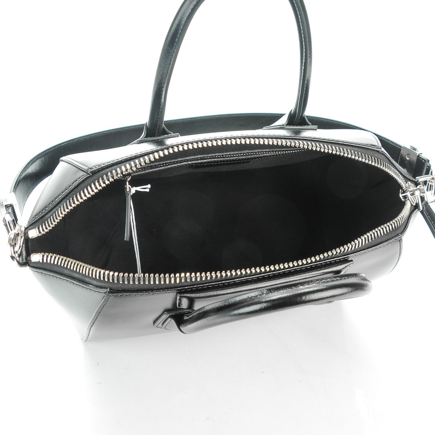 Shiny Lord Calfskin Medium Antigona Black