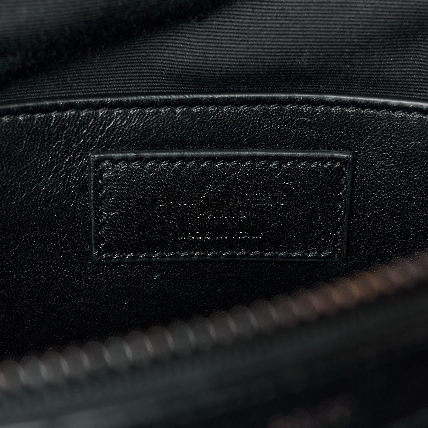 Saint Laurent Sheepskin Matelasse Chevron Monogram Large College Satchel Black 6 of 13