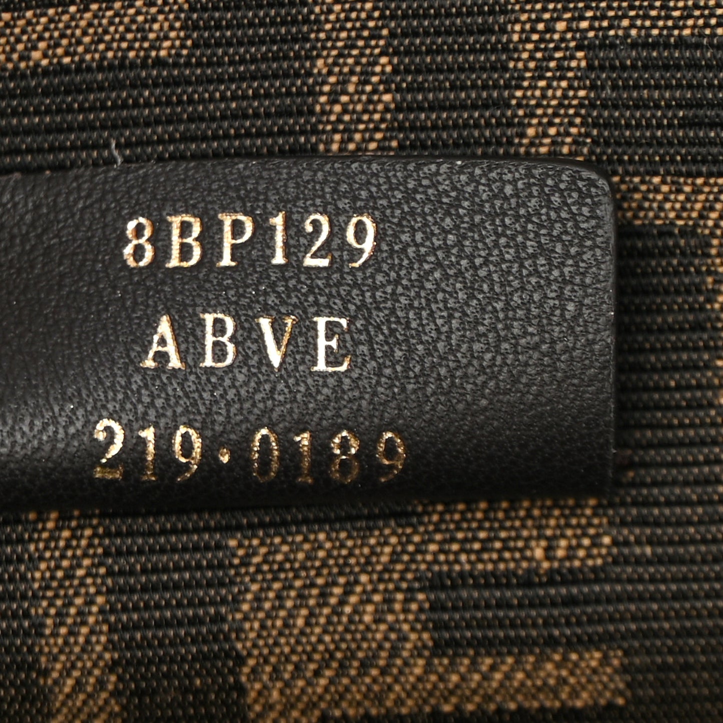 Shiny Nappa Small Fendi First Black