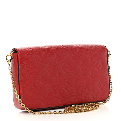 Louis Vuitton Empreinte Pochette Felicie Chain Wallet Cherry 3 of 10