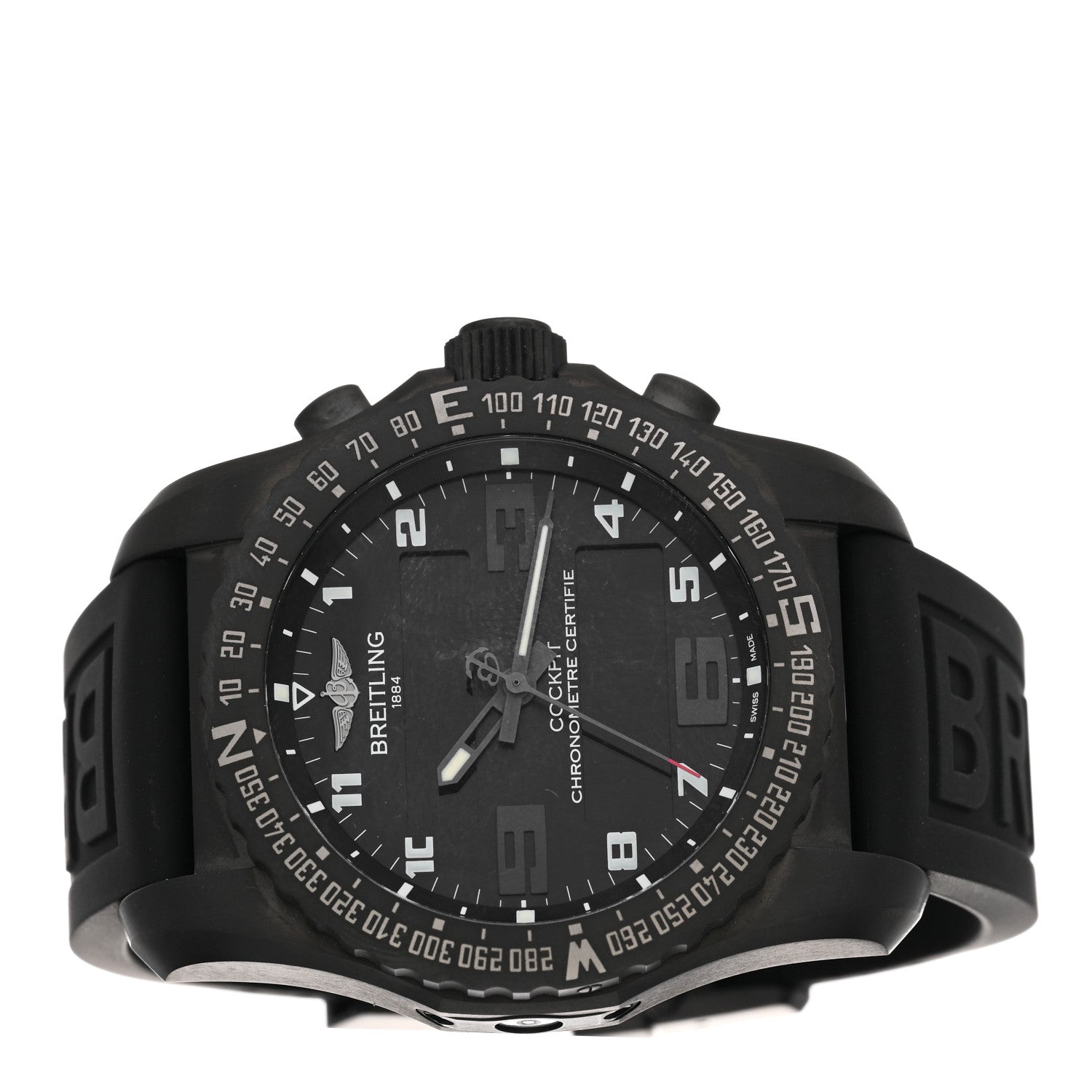 Breitling Black Titanium Rubber 46mm Cockpit B50 Chronograph Quartz Watch Black VB501022 2 of 4
