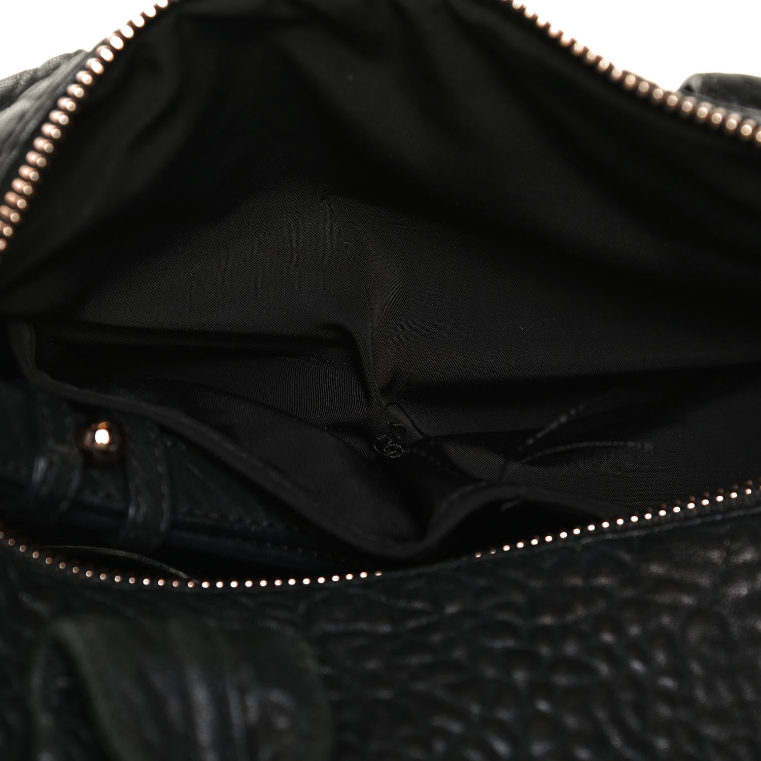 Alexander Wang Pebbled Lambskin Rocco Black Rose Gold Hardware 13 of 16