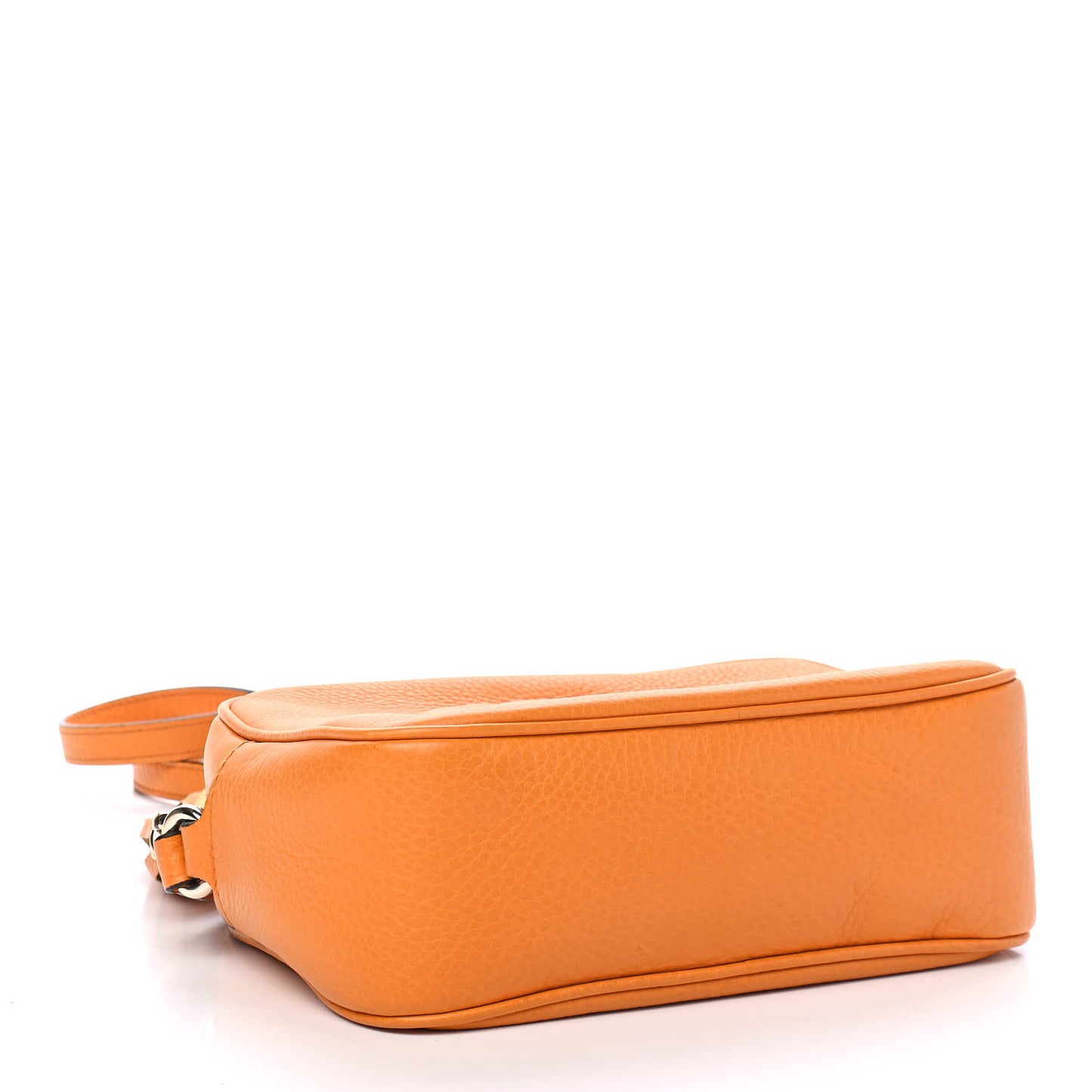 Pebbled Calfskin Small Soho Disco Bag Curcuma