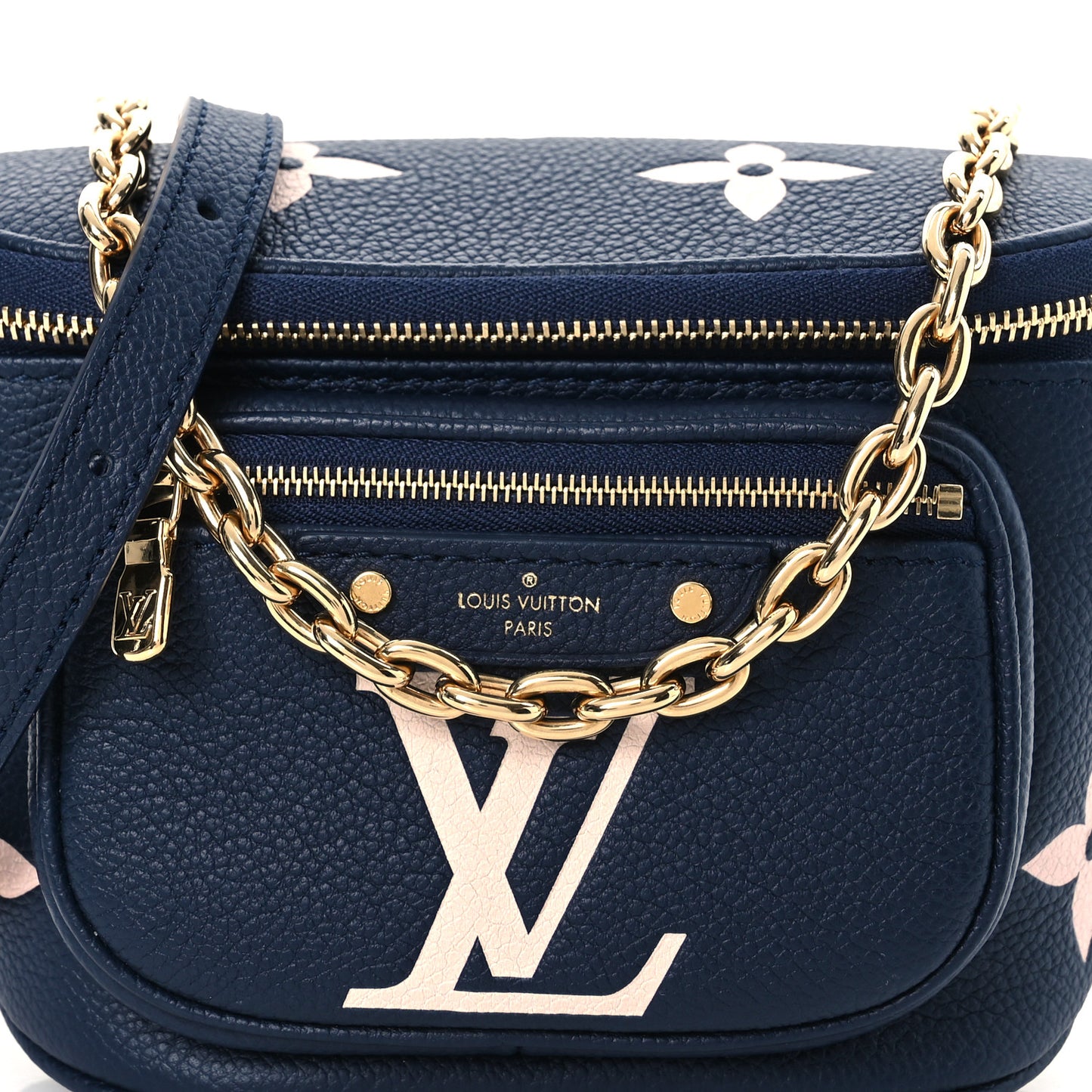Empreinte Monogram Giant Mini By The Pool Bumbag Navy Creme