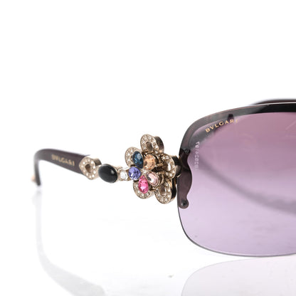 Bulgari Crystal Sunglasses Flower 6039-B Black 7 of 8