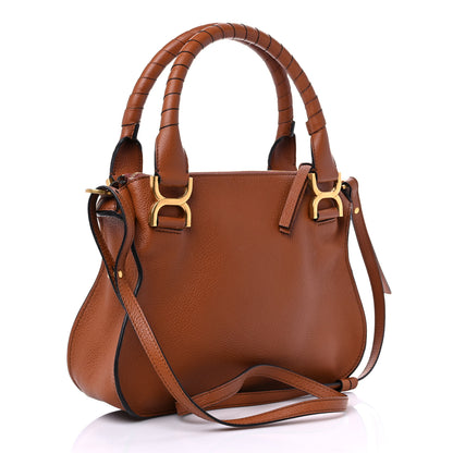 Chloe Calfskin Small Marcie Satchel Tan 3 of 8